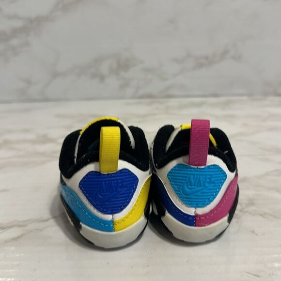 Nike AIR MAX 90 SE CB 'WHITE MISMATCH' baby crib shoes size 4C - Picture 4 of 9